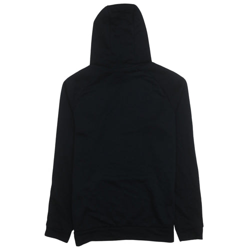 Nike Men Black Pullover Hoodie Medium Dri-FIT Sports Fleece