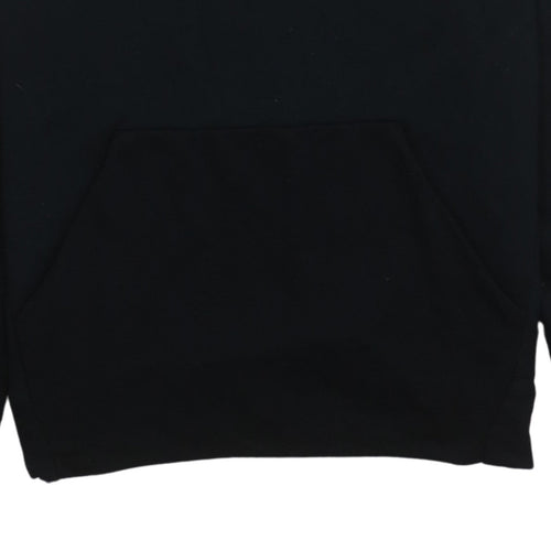 Nike Men Black Pullover Hoodie Medium Dri-FIT Sports Fleece