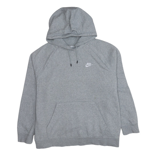 Nike Men's Grey 2XL Pullover Hoodie Classic Logo Cotton Blend