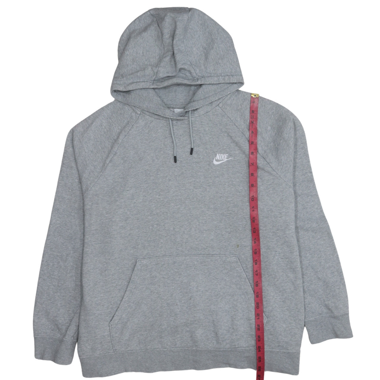 Nike Men's Grey 2XL Pullover Hoodie Classic Logo Cotton Blend