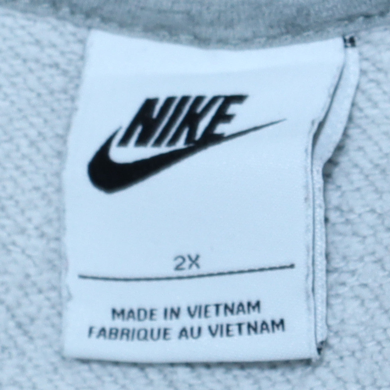 Nike Men's Grey 2XL Pullover Hoodie Classic Logo Cotton Blend