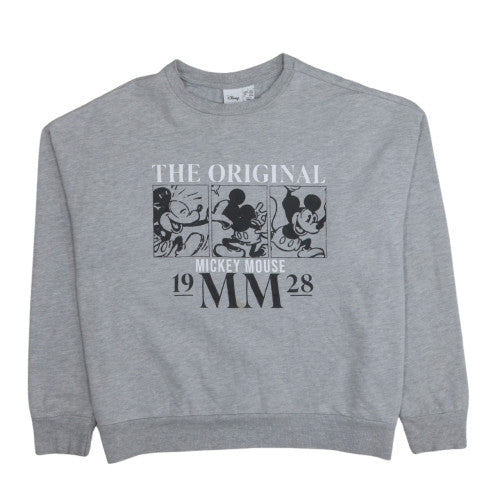 Disney Women’s Grey Mickey Mouse Graphic Sweatshirt L