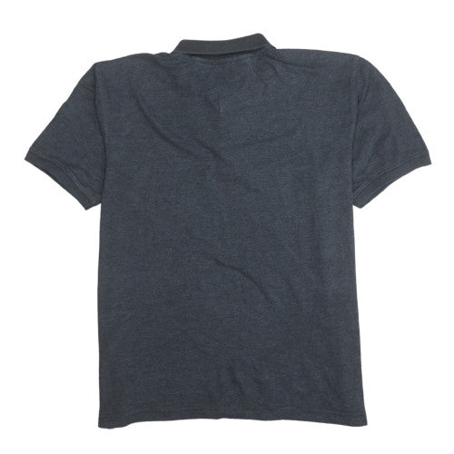 Hilfiger Denim Men's Grey Polo Shirt XL Cotton Short Sleeve Classic Fit