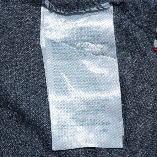 Hilfiger Denim Men's Grey Polo Shirt XL Cotton Short Sleeve Classic Fit