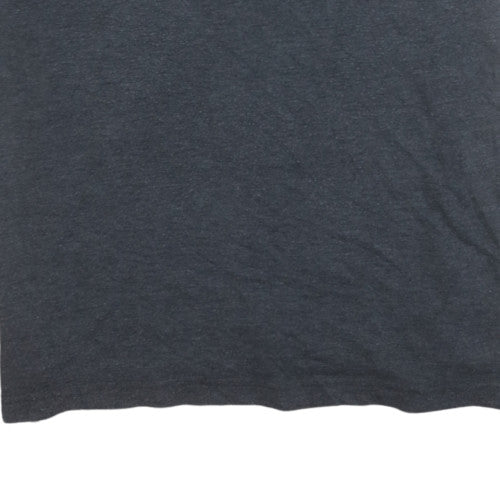 Hilfiger Denim Men's Grey Polo Shirt XL Cotton Short Sleeve Classic Fit