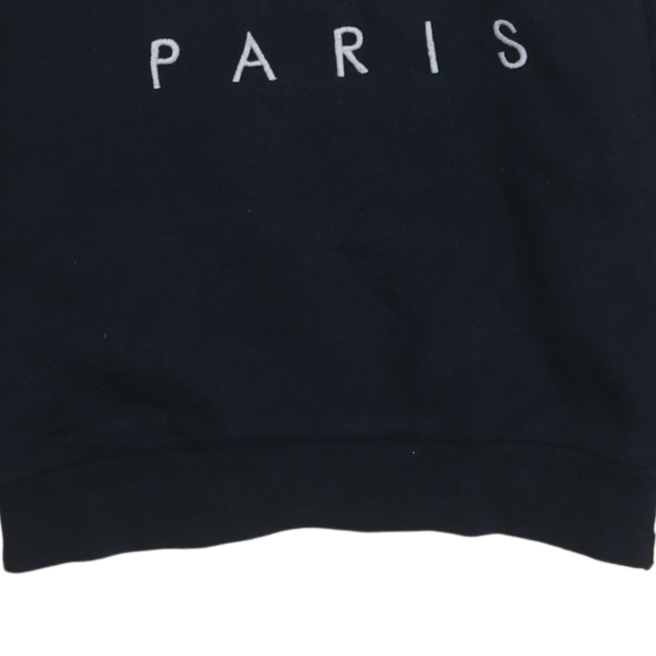 Superdry Women Navy Blue Paris Logo Pullover Sweatshirt Size M