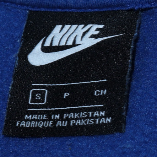 Nike Mens Blue Crew Neck Pullover Sweatshirt Size S Regular Fit