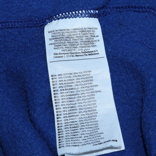 Nike Mens Blue Crew Neck Pullover Sweatshirt Size S Regular Fit