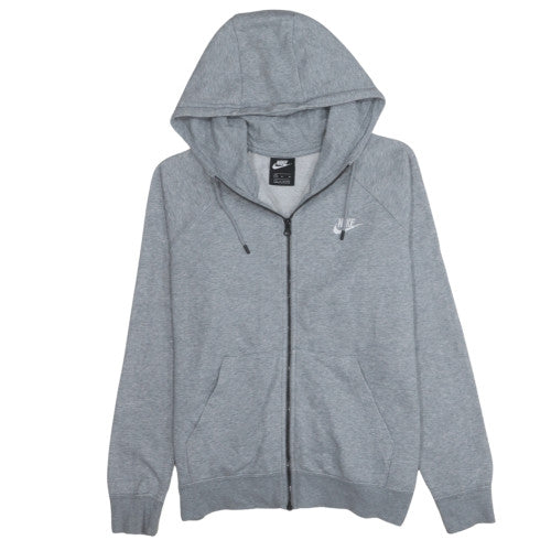 Nike Men's Grey Full Zip Hoodie M Classic Athletic Style