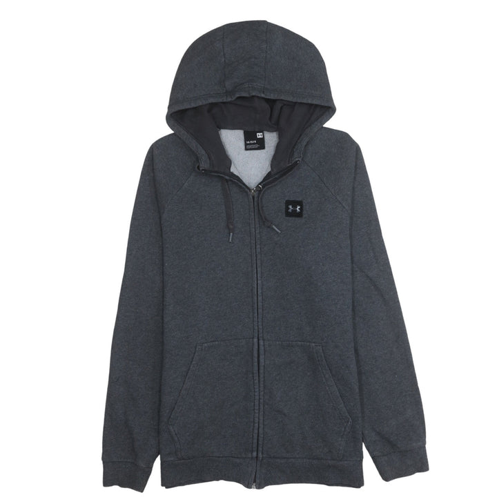 Under Armour Men's Grey Full Zip Hoodie Size L Fleece Sportswear