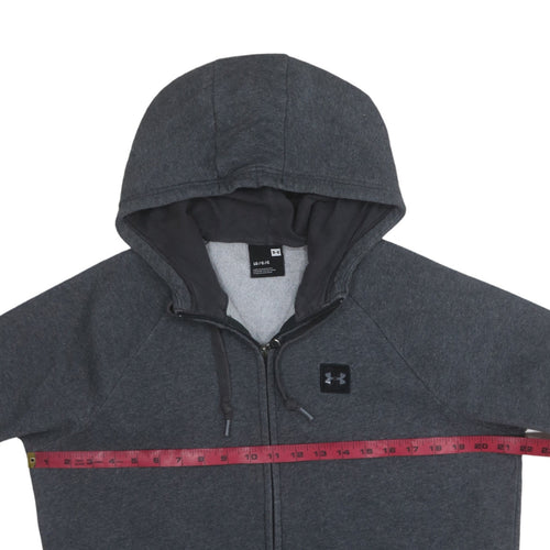 Under Armour Men's Grey Full Zip Hoodie Size L Fleece Sportswear