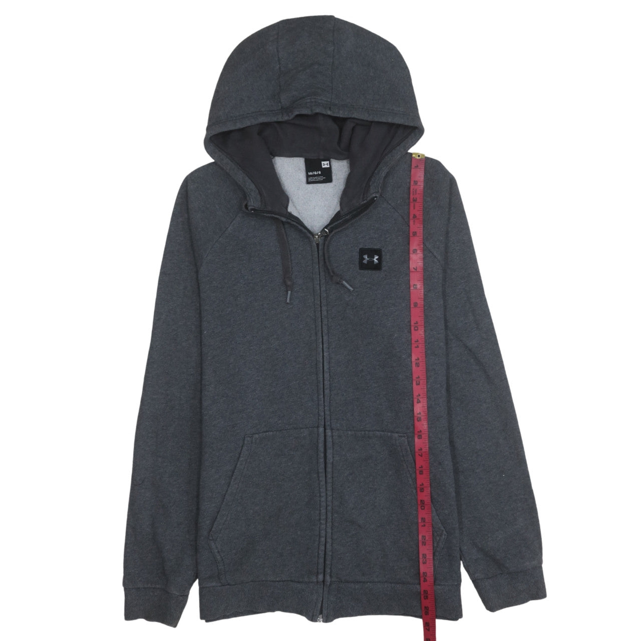 Under Armour Men's Grey Full Zip Hoodie Size L Fleece Sportswear