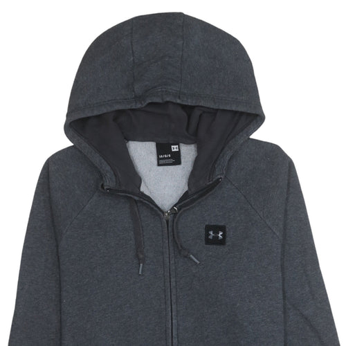 Under Armour Men's Grey Full Zip Hoodie Size L Fleece Sportswear