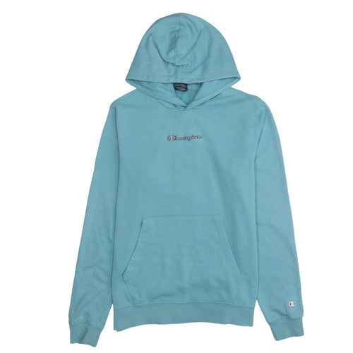 Champion Girls Blue 2XL Pullover Hoodie with Logo Front Pocket