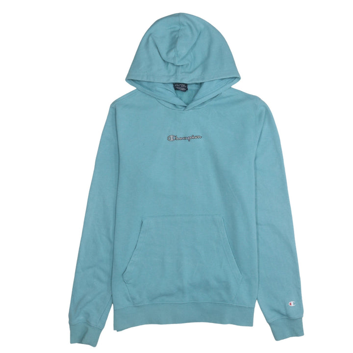 Champion Girls Blue 2XL Pullover Hoodie with Logo Front Pocket