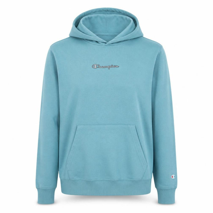 Champion Girls Blue 2XL Pullover Hoodie with Logo Front Pocket