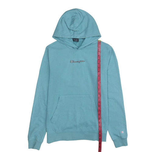 Champion Girls Blue 2XL Pullover Hoodie with Logo Front Pocket