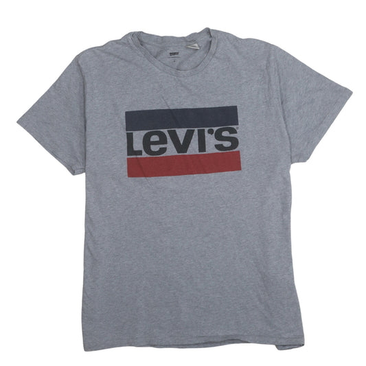 Levi's Men's Grey XL Logo Graphic Cotton T-Shirt