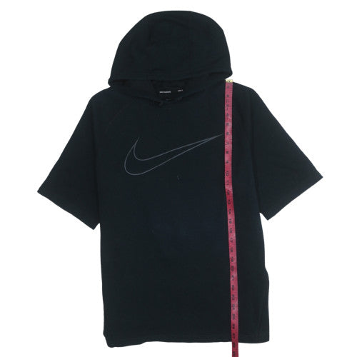 Nike Men's Black Dri-FIT Short Sleeve Pullover Hoodie Size L