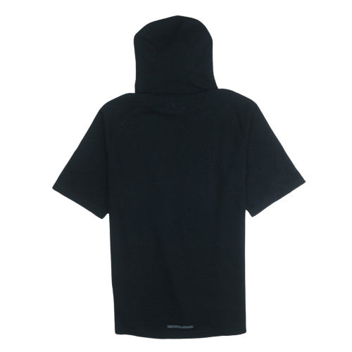 Nike Men's Black Dri-FIT Short Sleeve Pullover Hoodie Size L
