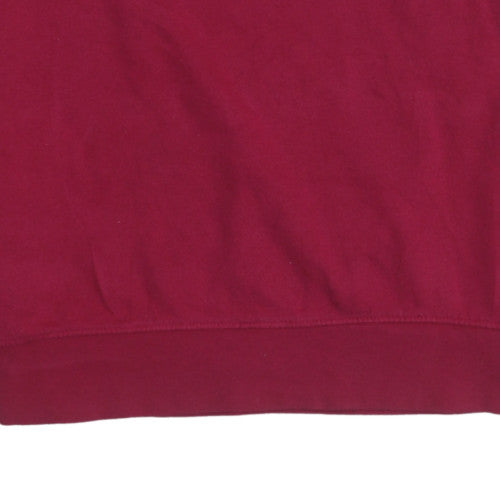 Vans Womens Red Crew Neck Pullover Sweatshirt Size M