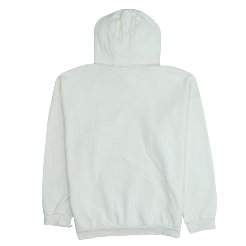 Adidas Women White Pullover Hoodie Size 18 Cotton Fleece