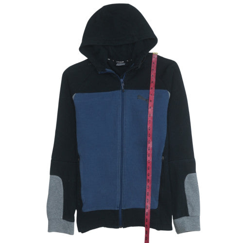 Puma Men's Blue & Black Full Zip Hoodie Size L