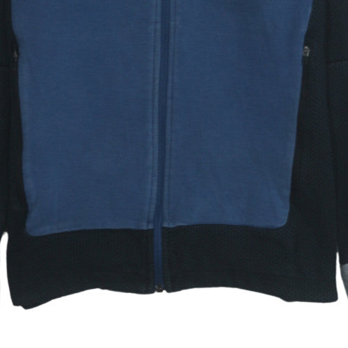Puma Men's Blue & Black Full Zip Hoodie Size L