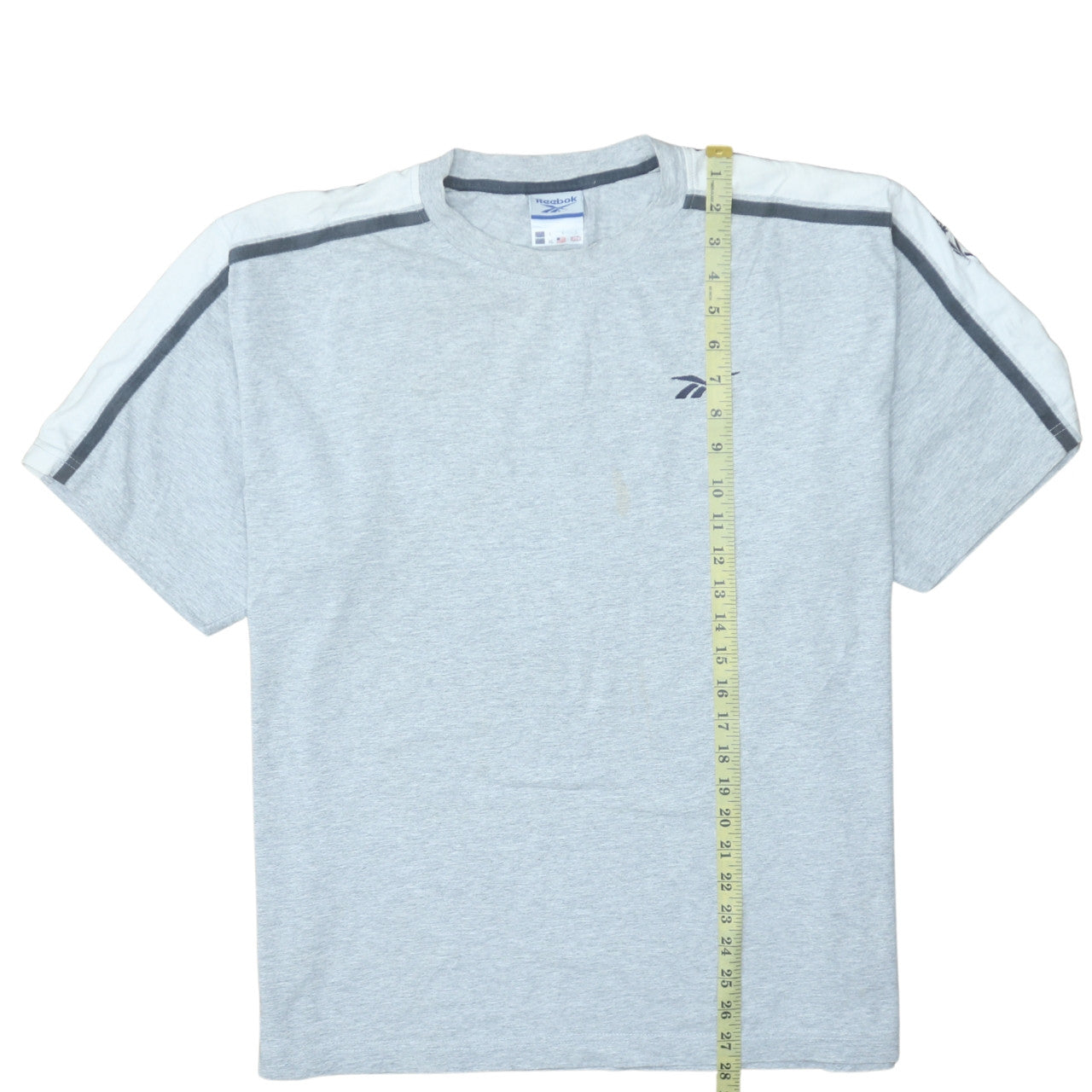 Reebok Men's Grey L Sports Crew Neck Short Sleeve T-Shirt