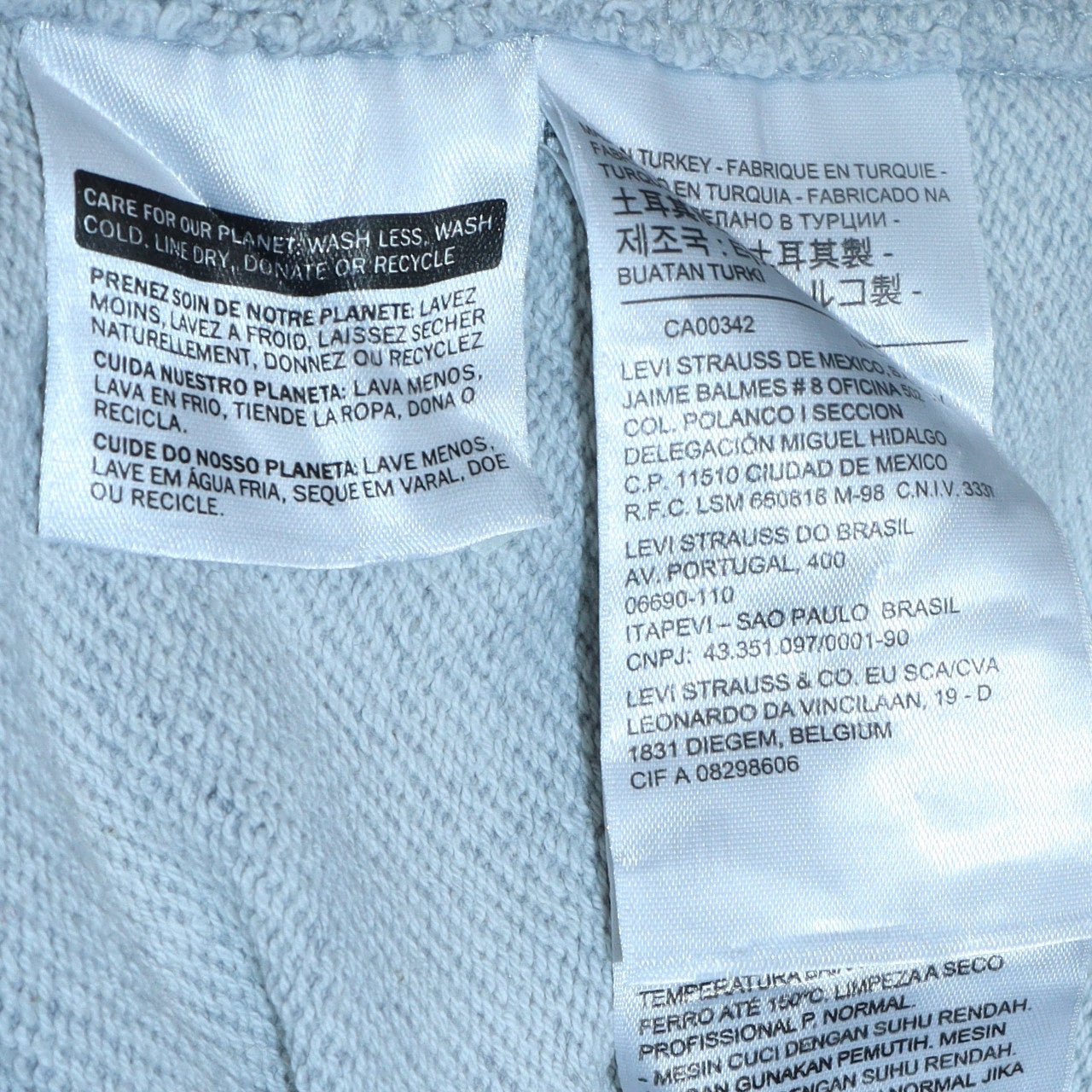 Levi's Men's Grey Crew Neck Pullover Sweatshirt Size M