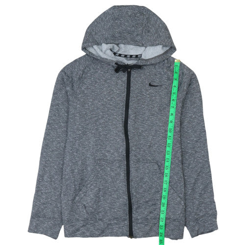 Nike Men's Grey Dri-FIT Full Zip Hoodie Size L Sportswear