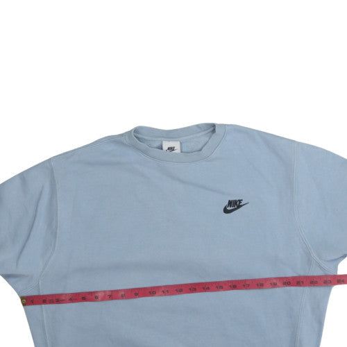 Nike Men's Blue Crew Neck Fleece Pullover Sweatshirt M
