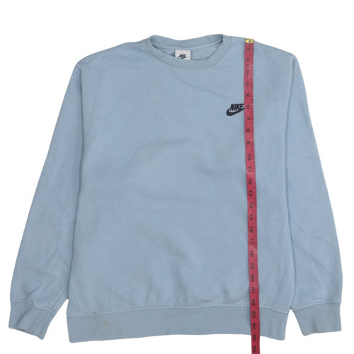 Nike Men's Blue Crew Neck Fleece Pullover Sweatshirt M