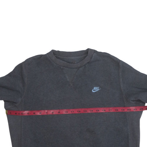 Nike Men's Grey Crew Neck Pullover Sweatshirt Size M