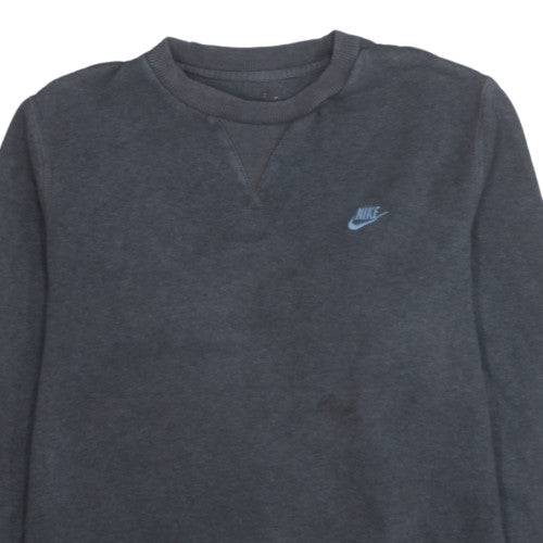 Nike Men's Grey Crew Neck Pullover Sweatshirt Size M