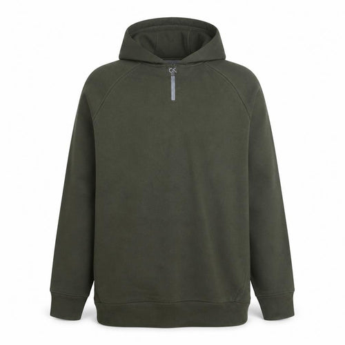 Calvin Klein Men’s Green Pullover Hoodie Fleece L Regular Fit