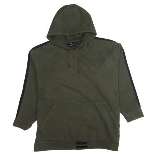 Calvin Klein Men’s Green Pullover Hoodie Fleece L Regular Fit