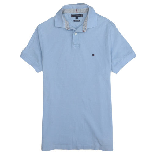 Tommy Hilfiger Men's Blue Regular Fit Short Sleeve Polo Shirt S