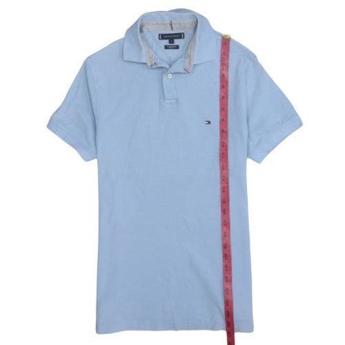 Tommy Hilfiger Men's Blue Regular Fit Short Sleeve Polo Shirt S