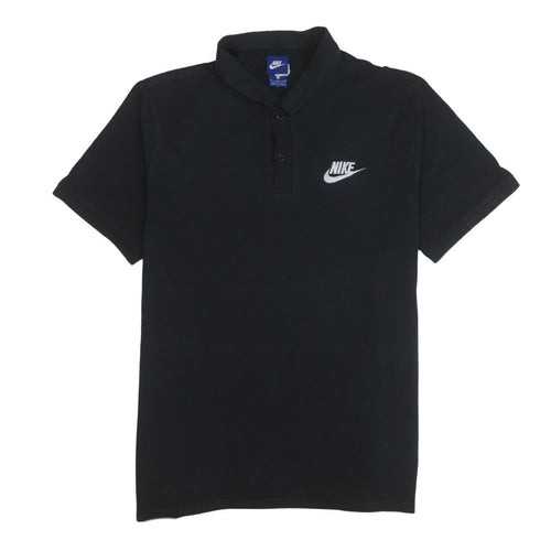 Nike Men’s Black Cotton Polo Shirt XL Classic Sportswear