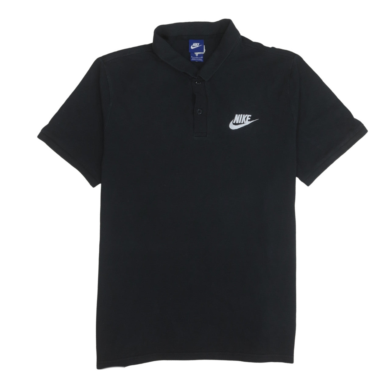 Nike Men’s Black Cotton Polo Shirt XL Classic Sportswear