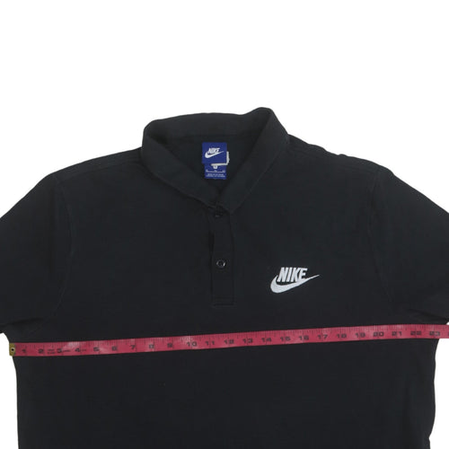 Nike Men’s Black Cotton Polo Shirt XL Classic Sportswear