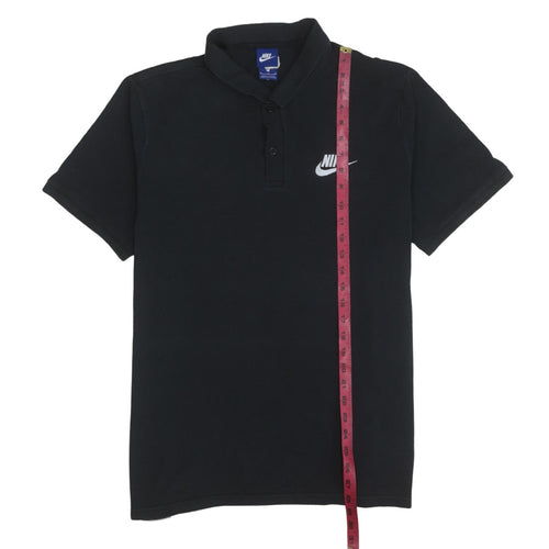 Nike Men’s Black Cotton Polo Shirt XL Classic Sportswear