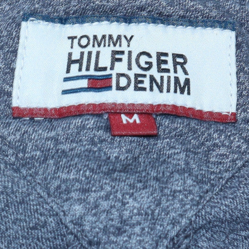 Tommy Hilfiger Men's Grey Cotton Crew Neck Short Sleeve T-Shirt M