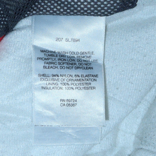 Columbia Women's White Full Zip Insulated Jacket L Nylon Blend