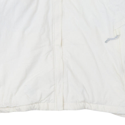 Columbia Women's White Full Zip Insulated Jacket L Nylon Blend