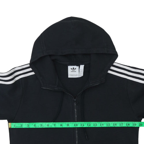 Adidas Mens Black XS Full Zip Hooded Sweatshirt Fleece Hoodie
