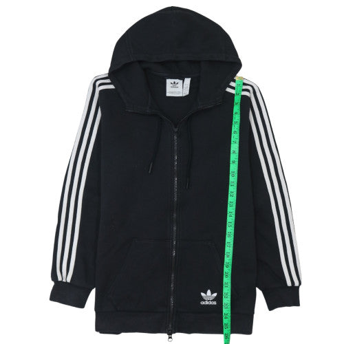 Adidas Mens Black XS Full Zip Hooded Sweatshirt Fleece Hoodie