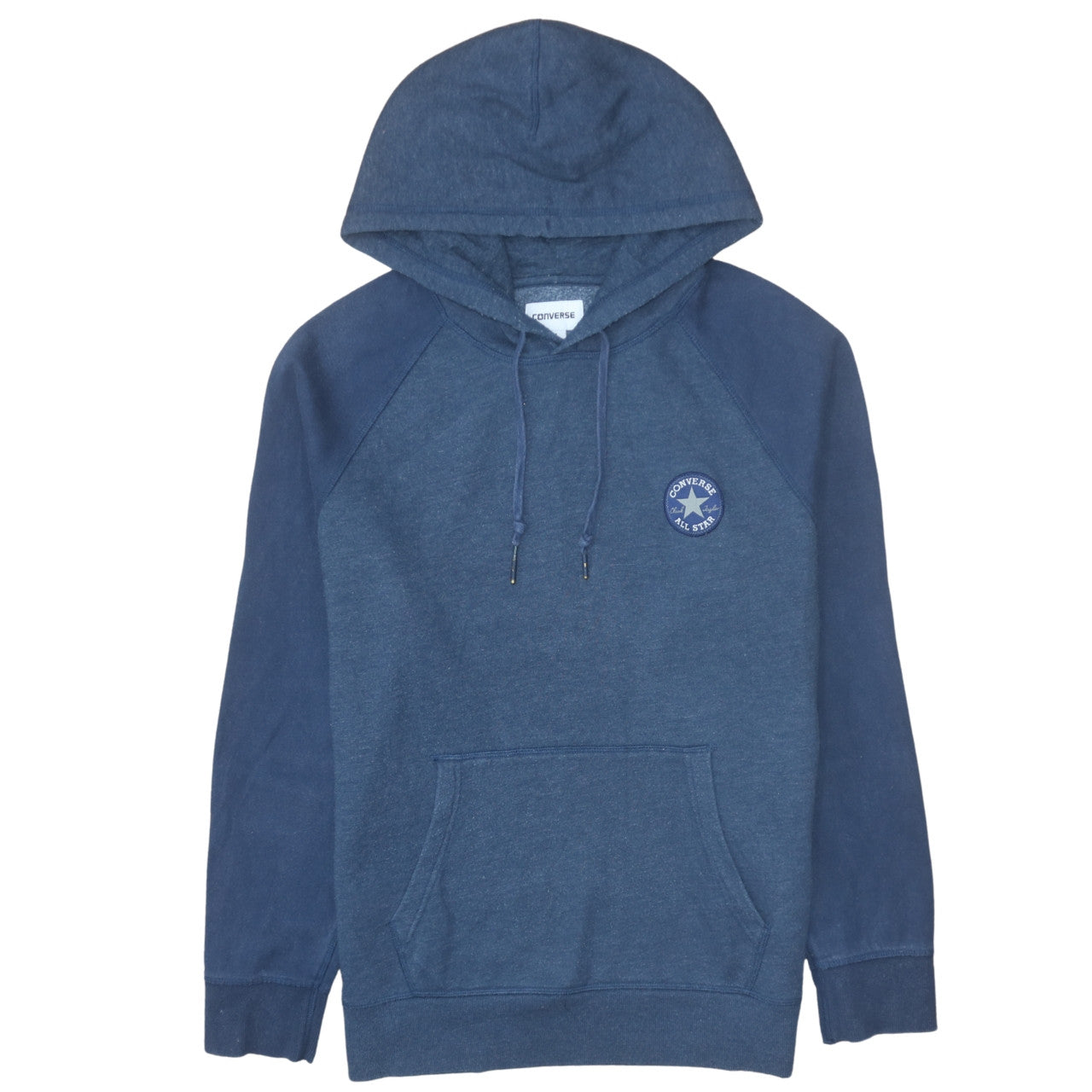 Converse Men's Blue Pullover Hoodie M Regular Fit Cotton Blend