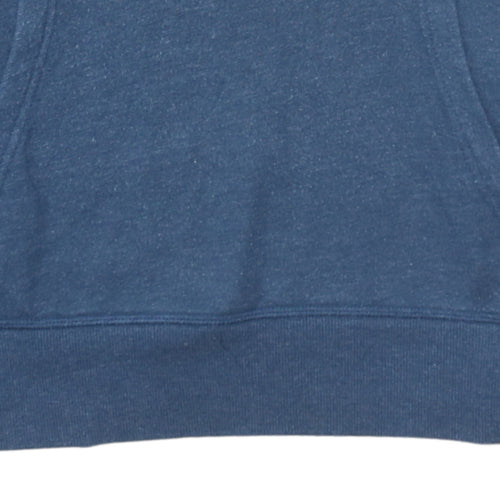 Converse Men's Blue Pullover Hoodie M Regular Fit Cotton Blend